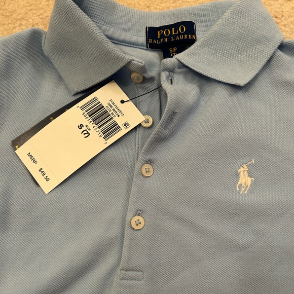 Polo Ralph Lauren Light Baby Blue Polo Size S 7 - Picture 2 of 2